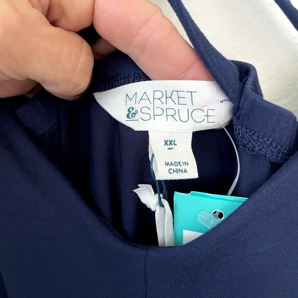 Market & Spruce Dress Size XXL NWT Navy Blue - Picture 3 of 6